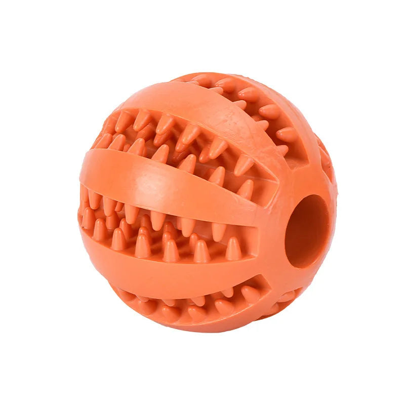 Interactive Chew & Treat Silicone Ball Toy